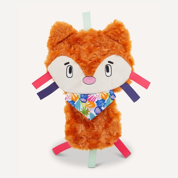 Top Paw Dog Top Paw Nwt Fox Flattie Crinkle Squeaker Dog Toy Medium